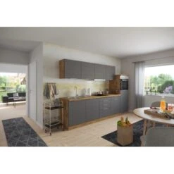 Held Möbel Küchenzeile 300 Cm Matt Grau-Wotaneiche -Geschäft Für Heimküche 0036 11016600 1017.6293 3b