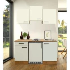 Flex-Well Exclusiv Singleküche Vintea 150 Cm Magnolia-Lancelot Oak