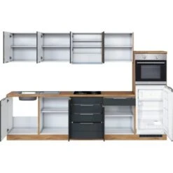 Held Möbel Küchenzeile 300 Cm Matt Grau-Wotaneiche -Geschäft Für Heimküche 040 11016600 1017.6293 2 4