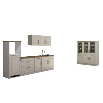 Held Möbel Küchenzeile Rom 290 Cm Landhaus Weiß Matt Ohne E-Geräte 1 Held Möbel Küchenzeile Rom 290 Cm Landhaus Weiß Matt Ohne E-Geräte