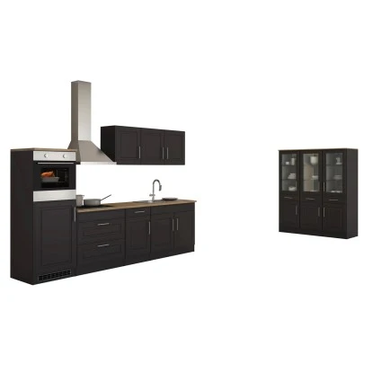 Held Möbel Küchenzeile Rom 290 Cm Landhaus Grau Matt Mit E-Geräten 3 Held Möbel Küchenzeile Rom 290 Cm Landhaus Grau Matt Mit E-Geräten – Bild 3