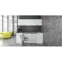 Flex-Well Exclusiv Büroküche Joelina 210 Cm Weiß -Geschäft Für Heimküche 101615002JoelinaFrontalNEU 1