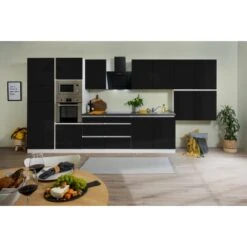 Respekta Premium Küchenzeile Grifflos 435 Cm Schwarz Hochglanz-Weiß 18 Respekta Premium Küchenzeile Grifflos 435 Cm Schwarz Hochglanz-Weiß -Geschäft Für Heimküche 12275 4384 GLRP435HWSGKE 2