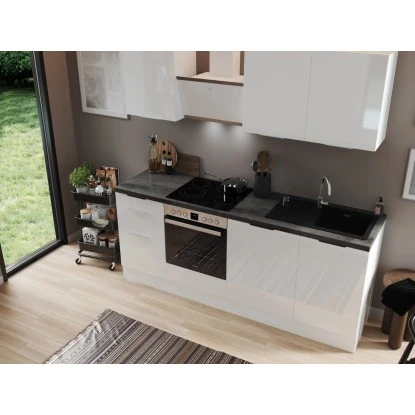 Respekta Selection Küchenzeile Elisabeth RS220WWH 220 Cm Weiß 6 Respekta Selection Küchenzeile Elisabeth RS220WWH 220 Cm Weiß – Bild 6