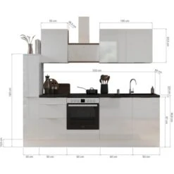 Respekta Selection Küchenzeile Elisabeth RS250WWH 250 Cm Weiß -Geschäft Für Heimküche 145314 4384 3