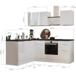 Respekta Selection Winkelküche Elisabeth RSL220WWH 220 Cm Weiß -Geschäft Für Heimküche 145429 4384 3