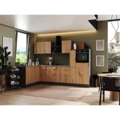 Respekta Selection Winkelküche Elisabeth RSL310HGAH 310 Cm Artisan Eiche Nb-Grau