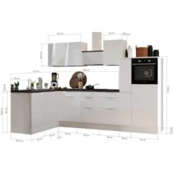 Respekta Selection Winkelküche Elisabeth RSL310HGAH 310 Cm Artisan Eiche Nb-Grau -Geschäft Für Heimküche 145693 4384 3