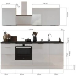 Respekta Selection Küchenzeile Elisabeth RS220AWH 220 Cm Weiß-Artisan Eiche Nb. 10 Respekta Selection Küchenzeile Elisabeth RS220AWH 220 Cm Weiß-Artisan Eiche Nb. -Geschäft Für Heimküche 145766 4384 3