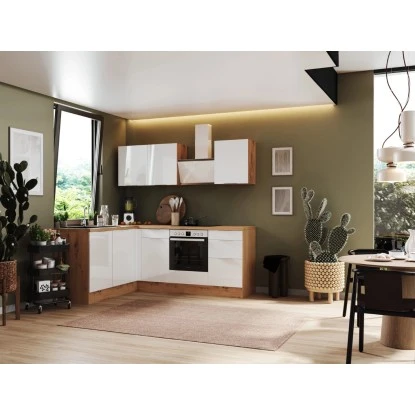 Respekta Selection Winkelküche Elisabeth RSL220AWH 220 Cm Weiß-Artisan Eiche Nb. 1 Respekta Selection Winkelküche Elisabeth RSL220AWH 220 Cm Weiß-Artisan Eiche Nb.
