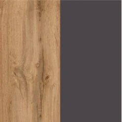 Held Möbel Küchenunterschrank Turin 60 Cm 1 Tür 1 Schublade Graphit/Wotaneiche -Geschäft Für Heimküche 189414 11016600 CU 06