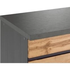 Held Möbel Spülenunterschrank Turin 120 Cm Mit GSP-Blende Wotaneiche/Graphit -Geschäft Für Heimküche 189425 11016600 CU 07