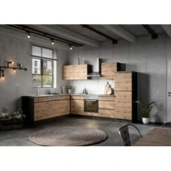 Held Möbel Küchen-Eckschrank Turin 120 Cm Wotaneiche/Graphit -Geschäft Für Heimküche 189465 11016600 AB 13 1