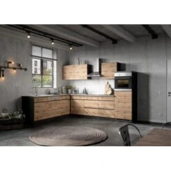 Held Möbel Kühlschrank/Ofenumbauschrank Turin 60 Cm Wotaneiche/Graphit -Geschäft Für Heimküche 189522 11016600 AB 04