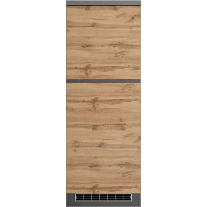 Held Möbel Kühlschrankumbauschrank Turin 60 Cm Wotaneiche/Graphit 2 Held Möbel Kühlschrankumbauschrank Turin 60 Cm Wotaneiche/Graphit – Bild 2