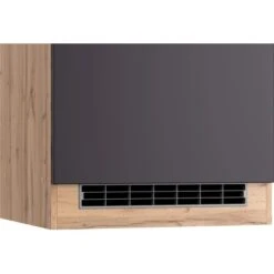 Held Möbel Ofenumbauschrank Turin 60 Cm Graphit/Wotaneiche -Geschäft Für Heimküche 189537 11016600 CU 06