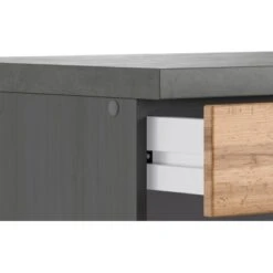 Held Möbel Küchenunterschrank Turin 120 Cm Wotaneiche/Graphit -Geschäft Für Heimküche 189569 11016600 CU 05