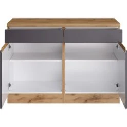 Held Möbel Küchenunterschrank Turin 120 Cm Graphit/Wotaneiche 12 Held Möbel Küchenunterschrank Turin 120 Cm Graphit/Wotaneiche -Geschäft Für Heimküche 189636 11016600 S 02