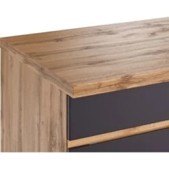 Held Möbel Küchenunterschrank Turin 180 Cm Graphit/Wotaneiche -Geschäft Für Heimküche 189687 11016600 CU 08