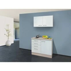 Flex-Well Exclusiv Miniküche Abaco 100 Cm Perlmutt Glänzend-Akazie Nachbildung -Geschäft Für Heimküche 1 g 100 501 000 abaco deko