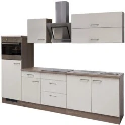 Flex-Well Exclusiv Küchenzeile Eico 270 Cm Magnolienweiß-Tennessee Eiche NB -Geschäft Für Heimküche 1 g 270 2224 015 eico frei