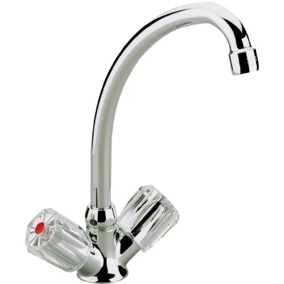 Sanitop-Wingenroth Zweigriffmischer Küchenarmatur Standard Plus Chrom 1 Sanitop-Wingenroth Zweigriffmischer Küchenarmatur Standard Plus Chrom