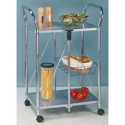 Wenko Beistell- Und Küchenwagen Sunny Silber 4 Wenko Beistell- Und Küchenwagen Sunny Silber – Bild 4