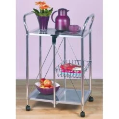 Wenko Beistell- Und Küchenwagen Sunny Silber 11 Wenko Beistell- Und Küchenwagen Sunny Silber -Geschäft Für Heimküche 2910677 1068 900060100 3