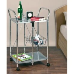 Wenko Beistell- Und Küchenwagen Sunny Silber 12 Wenko Beistell- Und Küchenwagen Sunny Silber -Geschäft Für Heimküche 2910677 1068 900060100 4