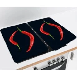 Wenko Herdabdeckplatte Universal Peperoni Duo 2er-Set Für Alle Herdarten -Geschäft Für Heimküche 389365 1068 03