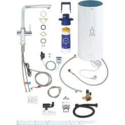 Grohe Einhand-Spültischbatterie Und Boiler Red Duo Size-L Chrom -Geschäft Für Heimküche 4005176413964 4520 5