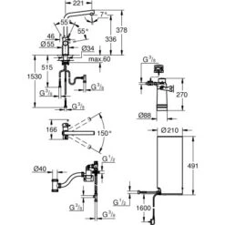 Grohe Einhand-Spültischbatterie Und Boiler Red Duo Size-L Chrom -Geschäft Für Heimküche 4005176413964 4520 8