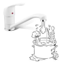 Baliv Küchenarmatur KI-1186 N Weiß -Geschäft Für Heimküche 4007874117724 S03 080419