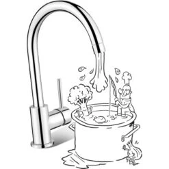 Baliv Küchenarmatur KI-1030 Chrom -Geschäft Für Heimküche 4007874157416 S03 300518