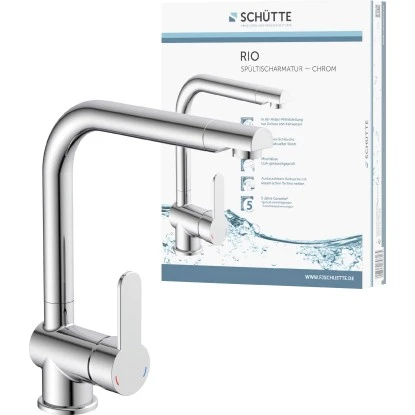Schütte Küchenarmatur Rio Chrom 1 Schütte Küchenarmatur Rio Chrom