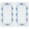Wenko Herdabdeckplatten Universal Blaue Rankblüten 2er Set Mehrfarbig