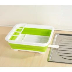 Wenko Geschirrabtropfer Faltbar Weiß-Grün -Geschäft Für Heimküche 4008838164853 ambiente 06