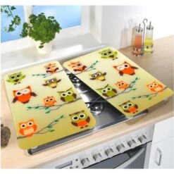 Wenko Herdabdeckplatten Universal Eulenversammlung 2er Set Mehrfarbig -Geschäft Für Heimküche 4008838198360 1068 03