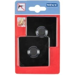 Wenko Turbo-Loc Eckig 2 Cm X 6 Cm X 6 Cm Schwarz -Geschäft Für Heimküche 4008838308677 1068 03