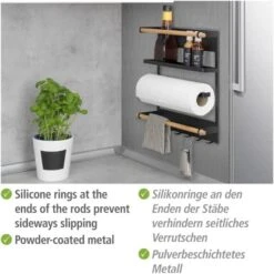 Wenko Küchenregal Magna Schwarz -Geschäft Für Heimküche 4008838351895 1068 04