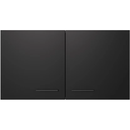 Flex-Well Exclusiv Oberschrank Capri 100 Cm Schwarz Matt-Endgrain Oak 2 Flex-Well Exclusiv Oberschrank Capri 100 Cm Schwarz Matt-Endgrain Oak – Bild 2