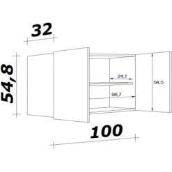 Flex-Well Exclusiv Oberschrank Capri 100 Cm Schwarz Matt-Endgrain Oak 7 Flex-Well Exclusiv Oberschrank Capri 100 Cm Schwarz Matt-Endgrain Oak -Geschäft Für Heimküche 4047584070155 4051 VM H100