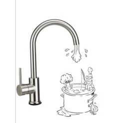 Baliv Küchenarmatur KI-1832 Edelstahl 8 Baliv Küchenarmatur KI-1832 Edelstahl -Geschäft Für Heimküche 4048122122268 S03 241120 L