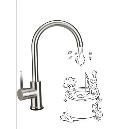 Baliv Küchenarmatur KI-1832 Edelstahl 3 Baliv Küchenarmatur KI-1832 Edelstahl – Bild 3