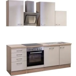 Flex-Well Exclusiv Küchenzeile Orlando 220 Cm Kaschmir Glanz-Sonoma Eiche 5 Flex-Well Exclusiv Küchenzeile Orlando 220 Cm Kaschmir Glanz-Sonoma Eiche -Geschäft Für Heimküche 4051 g2201701012nepalfrei