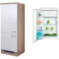 Flex-Well Classic Kühlschrank-Umbau Florida Mit Kühlschrank PKM KS 120.4A+ EB -Geschäft Für Heimküche 4051 g 60 102 000 samoa 2