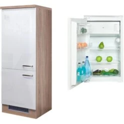 Flex-Well Exclusiv Kühlschrank-Umbau Valero Mit Kühlschrank PKM KS 120.4A+ EB -Geschäft Für Heimküche 4051 g 60 102 000 valero 2