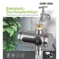 Maxxmee Edelstahl-Durchlauferhitzer Kompakt 3600 W -Geschäft Für Heimküche 4052926052515 4257 7