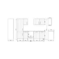 Respekta Premium Küchenzeile Landhaus 300 Cm Lärche Weiß Matt 15 Respekta Premium Küchenzeile Landhaus 300 Cm Lärche Weiß Matt -Geschäft Für Heimküche 4080271 4384 3