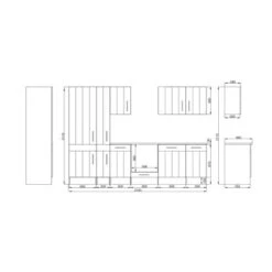 Respekta Premium Küchenzeile Landhaus 310 Cm Lärche Weiß Matt 17 Respekta Premium Küchenzeile Landhaus 310 Cm Lärche Weiß Matt -Geschäft Für Heimküche 4080891 4384 3